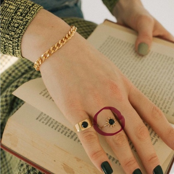 MEREWIF Sonny black onyx ring, size 6 - retired - Picture 1 of 3